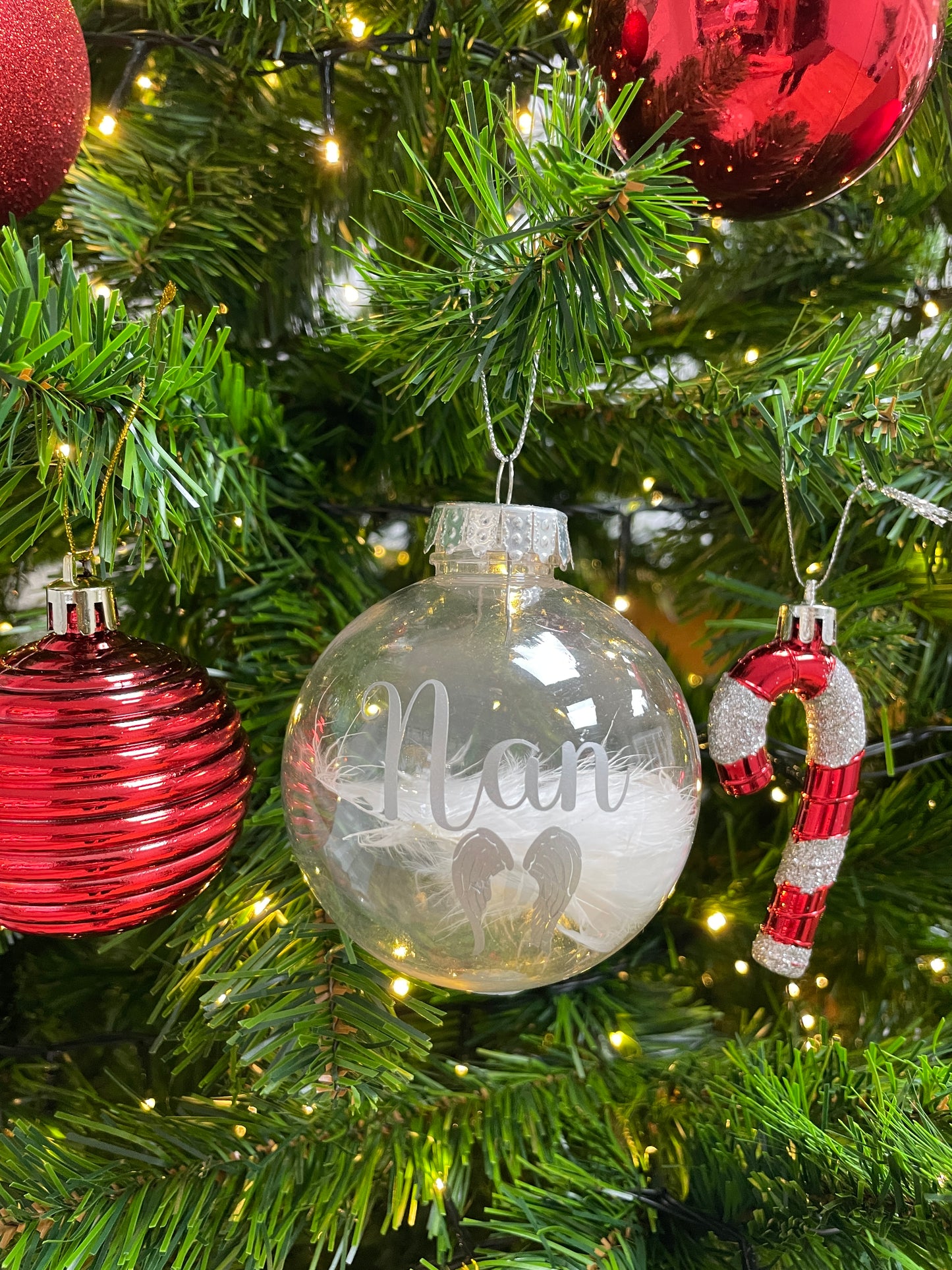 Personalised Christmas Angel Bauble