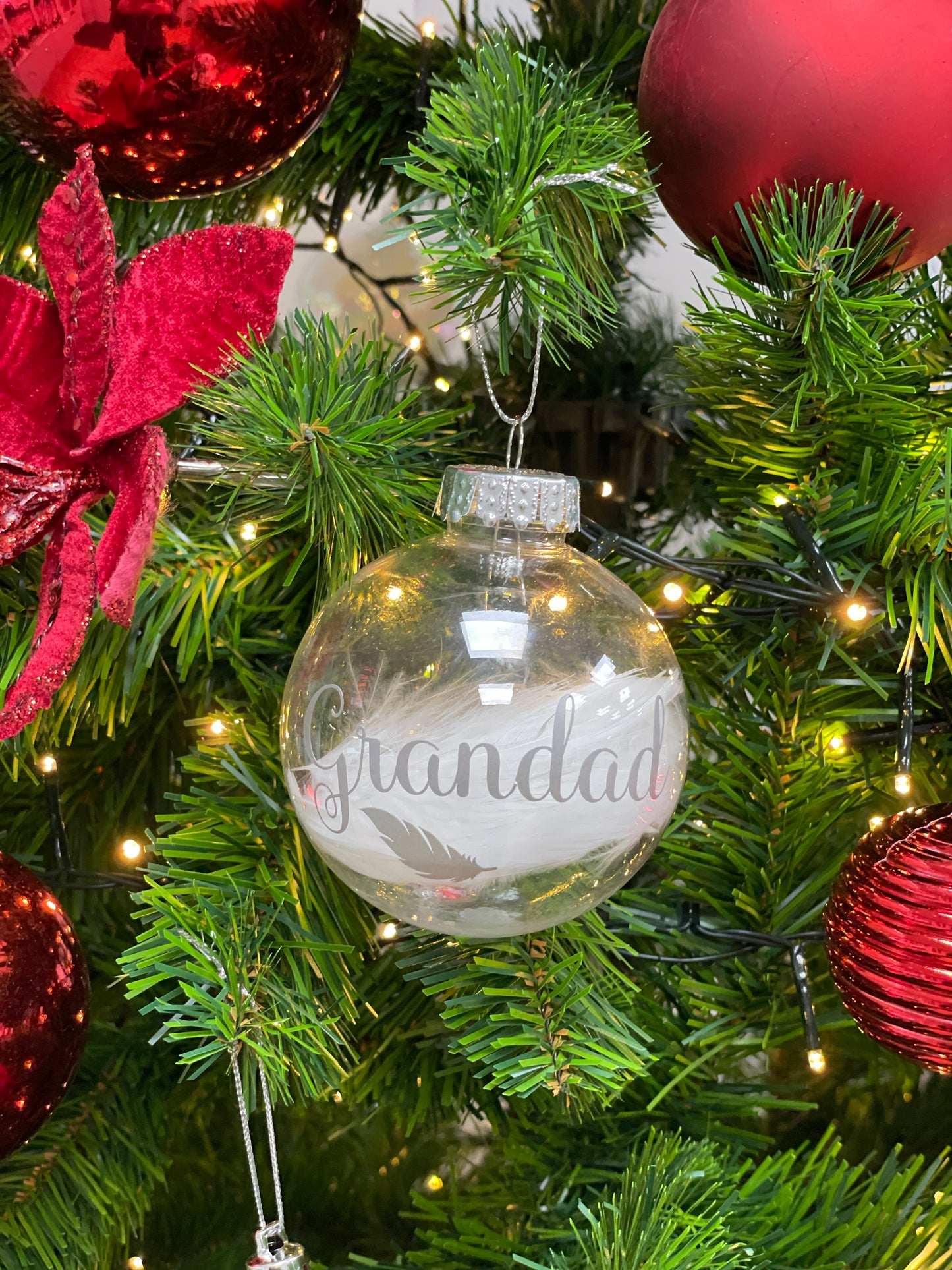 Personalised Christmas Angel Bauble