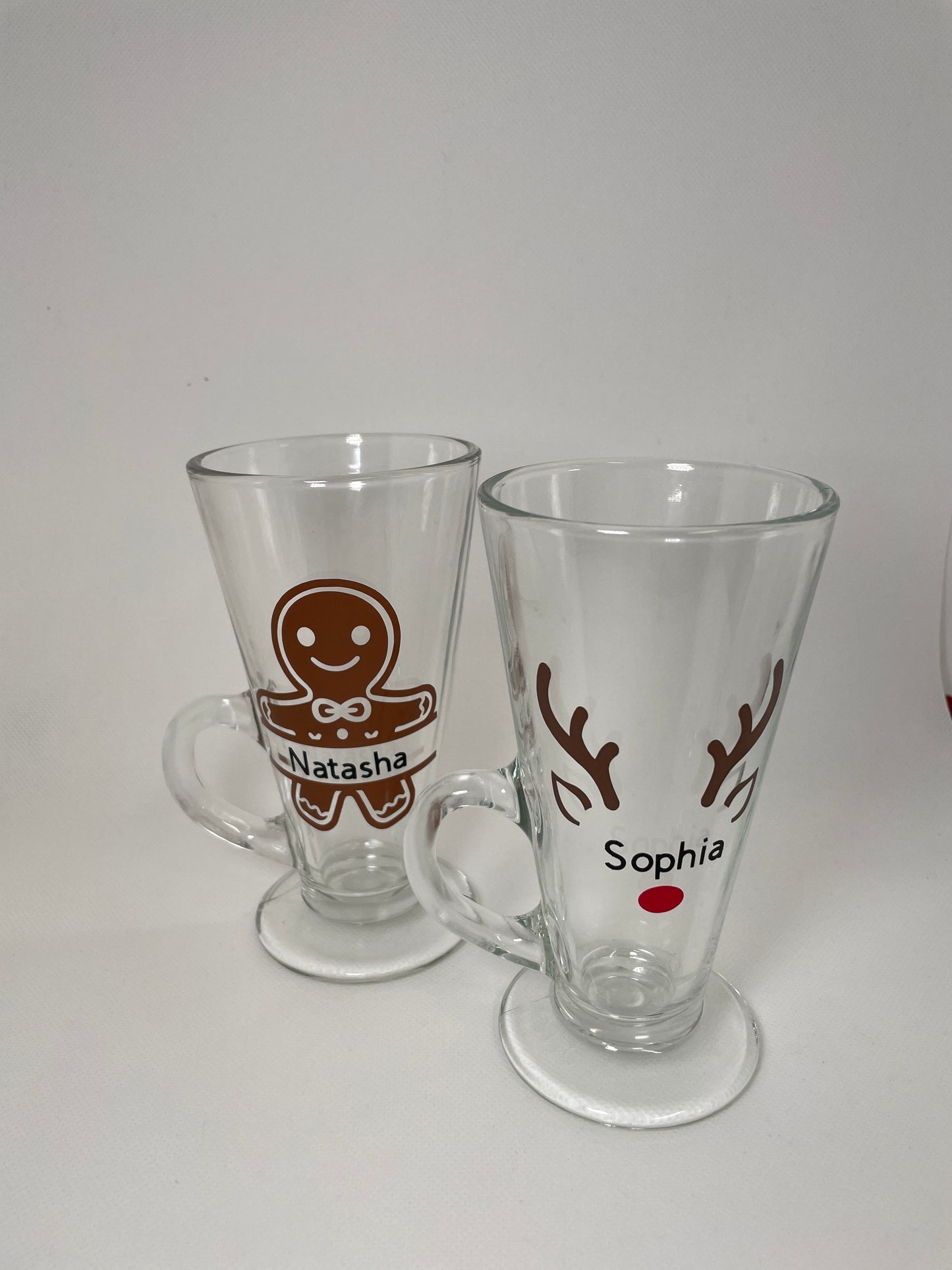 Personalised Christmas Latte Glass