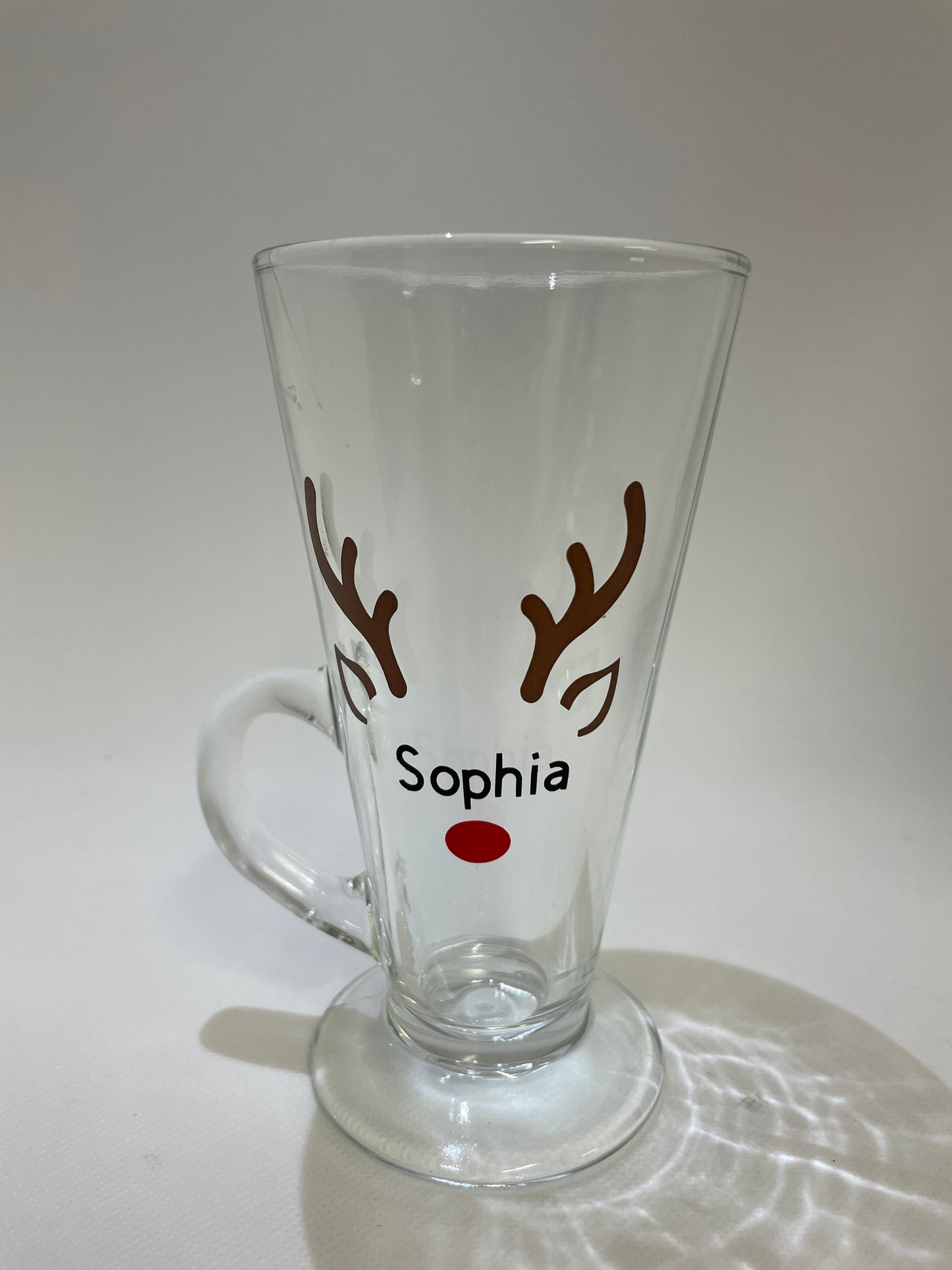 Personalised Christmas Latte Glass