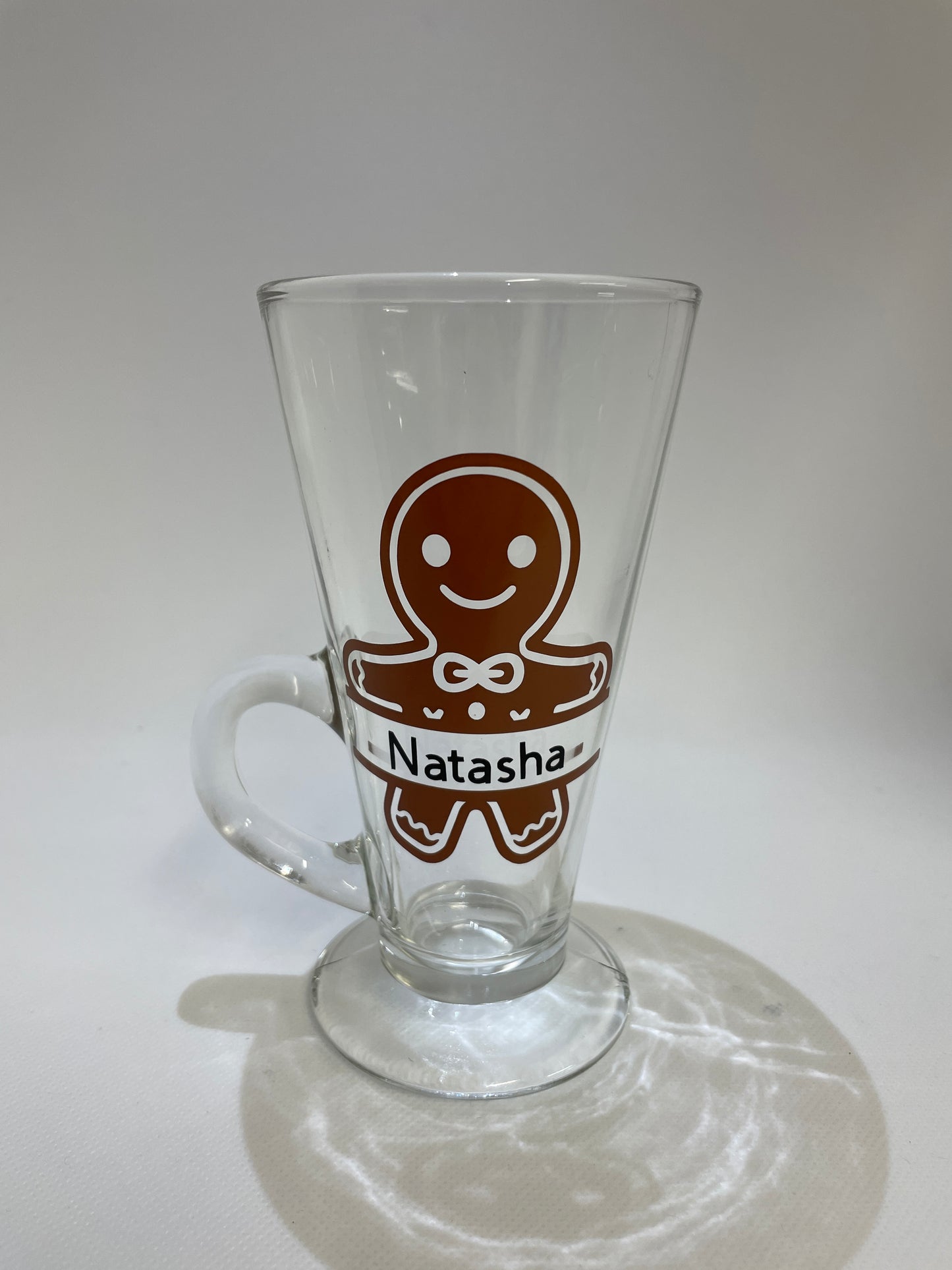 Personalised Christmas Latte Glass