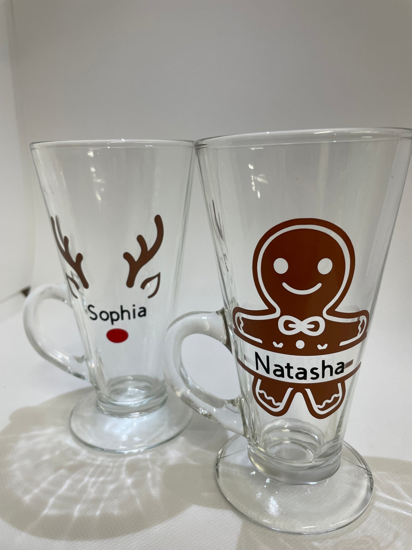 Personalised Christmas Latte Glass